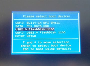 bios update screenshot