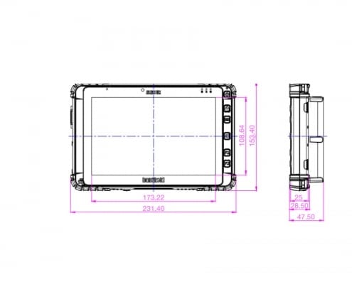 handheld algiz 8x backpack expansion mechanical drawing