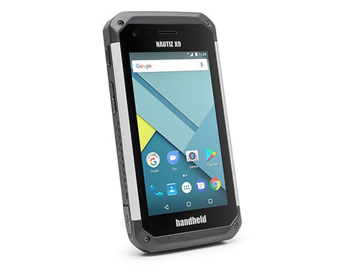 Handheld Nautiz X9 in profile
