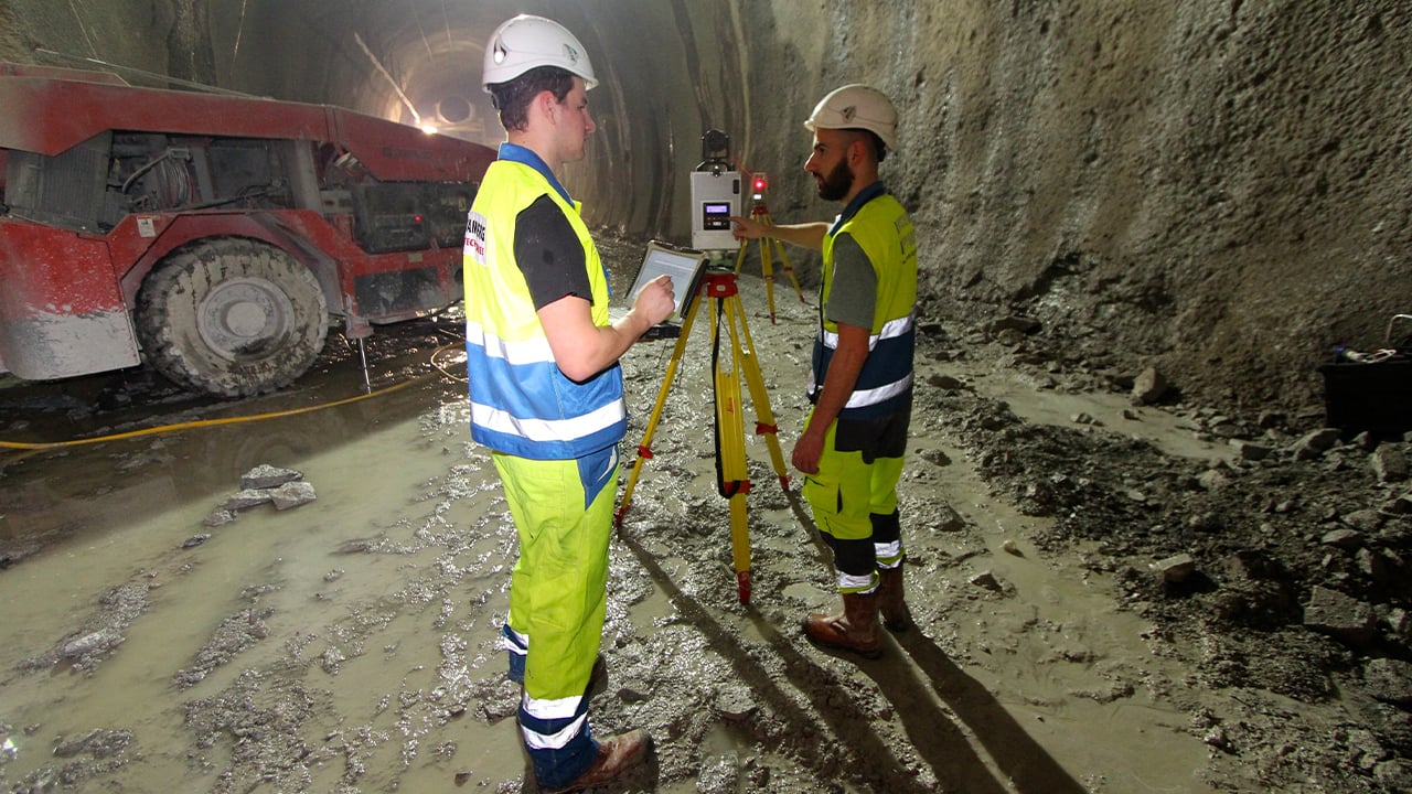 workers in tunnel