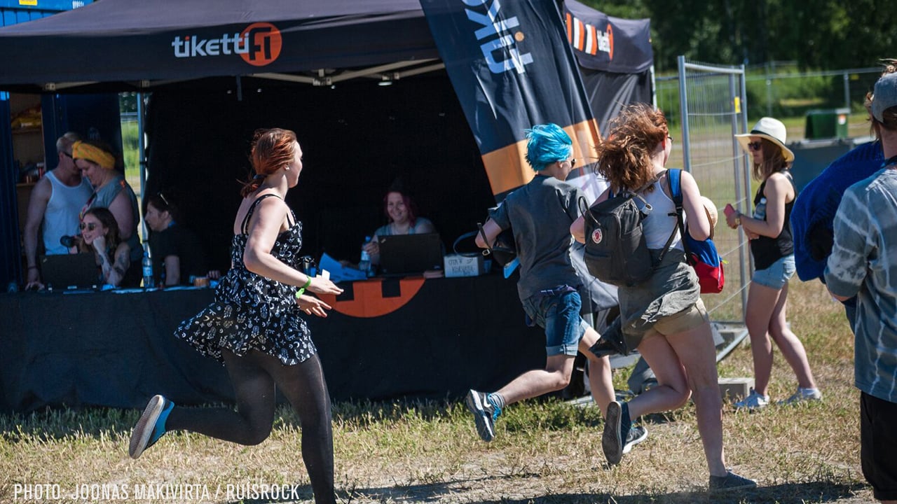 People running at an event