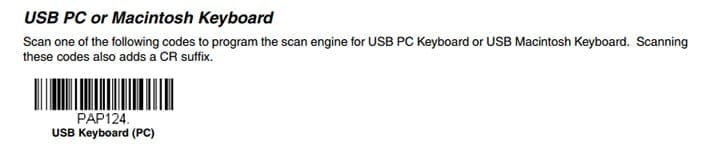 USB PC or Macintosh Keyboard