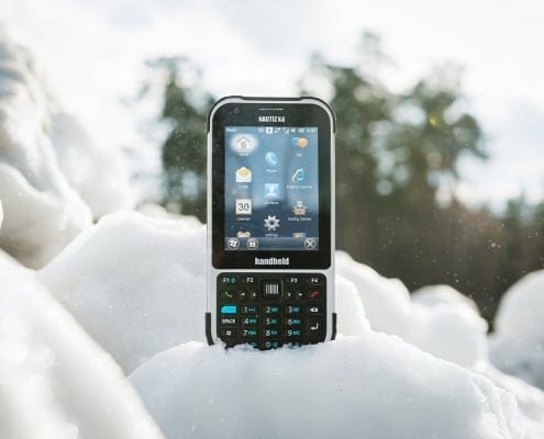 handheld nautiz e-ticket pro ii in snow