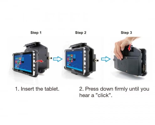 handheld algiz 8x lockable vehicle dock how to insert