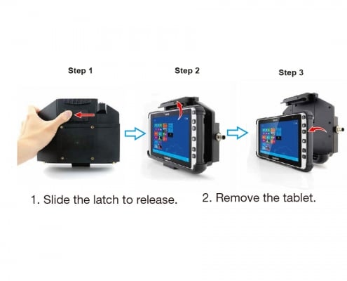 handheld algiz 8x lockable vehicle dock how to remove