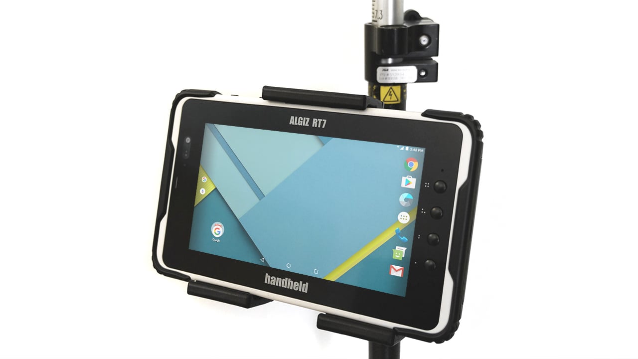 handheld algiz rt7 in pole mount
