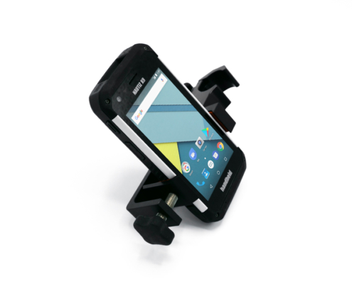 handheld nautiz x9 in pole mount