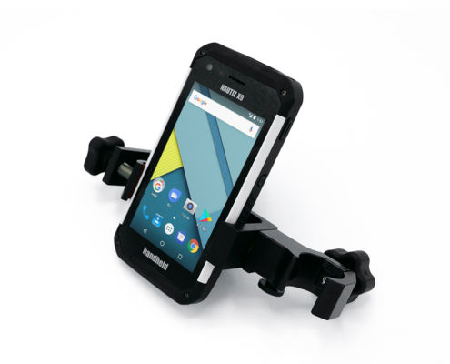 handheld nautiz x9 in pole mount