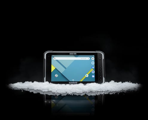 handheld algiz rt8 in snow