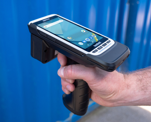 handheld nautiz x2 pistol grip long-range scanner