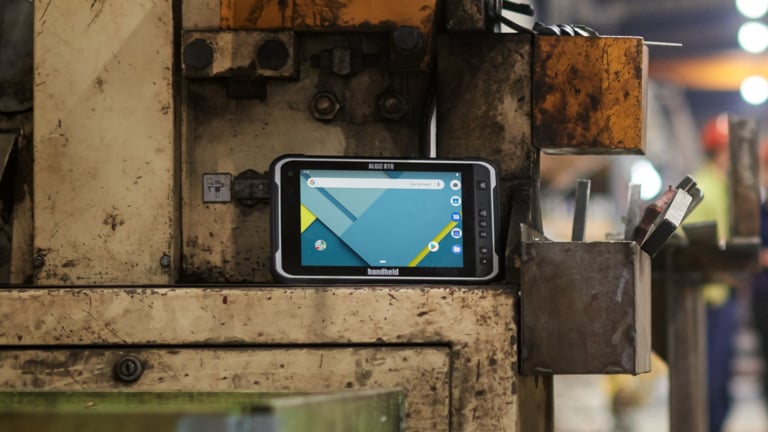 handheld algiz rt8 in industrial environment