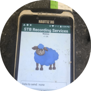 lambing software on handheld nautiz x6